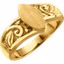 50488:294919:P 14kt Yellow Ladies' Signet Ring