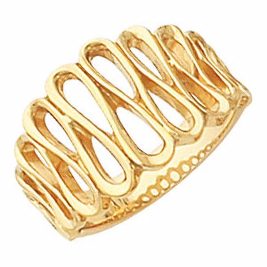 5361:20364:P 14kt Yellow 13mm Band