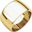 HR9:50892:P 10kt Yellow 12mm Half Round Band