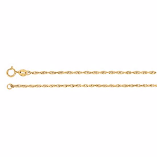 CH74:92981:P 14kt Yellow 1.75mm Solid Rope 24" Chain
