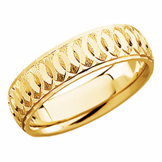 5640:72492:P 14kt Yellow 6mm Comfort-Fit Band Size 11