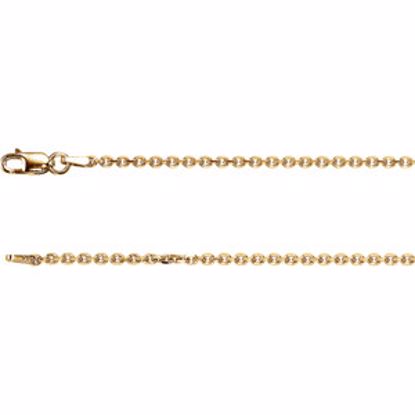 CH125:120482:P 14kt Yellow 1.75mm Solid Diamond-Cut Cable 24" Chain