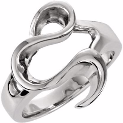 5806:122376:P 14kt White Ring