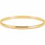 BRC85:102944:P 14kt Yellow 4mm Milgrain Edge Bangle Bracelet 