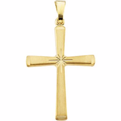 R16235:103719:P Hollow Cross Pendant