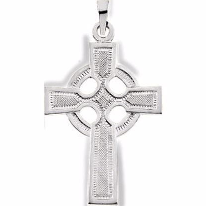 R4040:104154:P Sterling Silver 28x20mm Celtic Cross Pendant