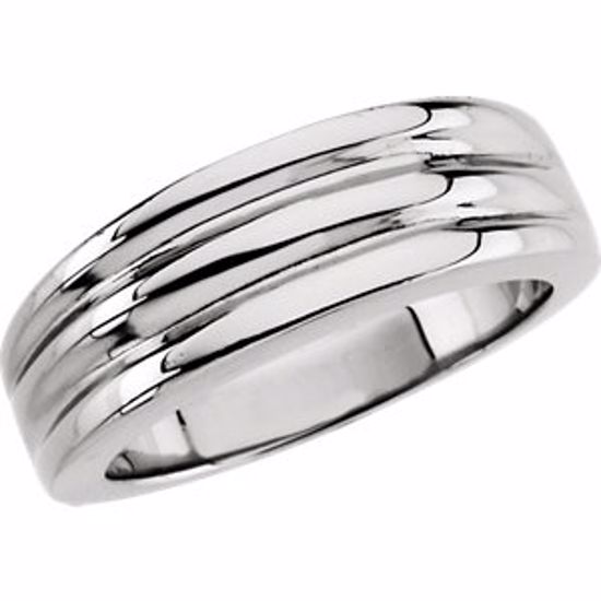 5768:115058:P Platinum 6.5mm Ladies Fancy Band