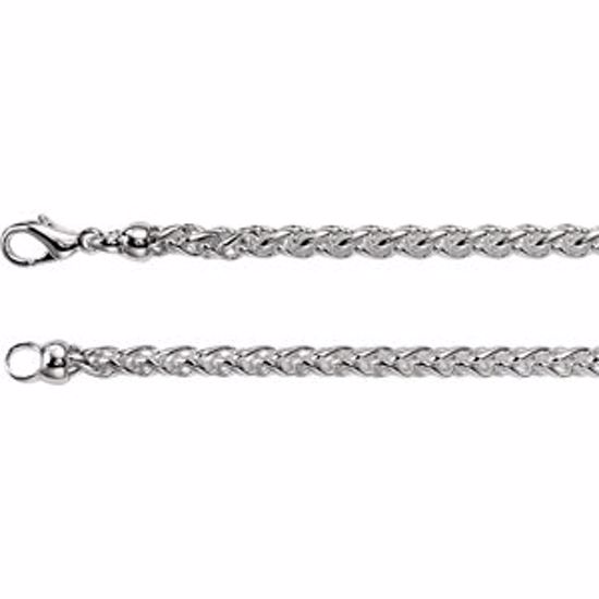 CH267:139531:P Solid Wheat Chain 4mm