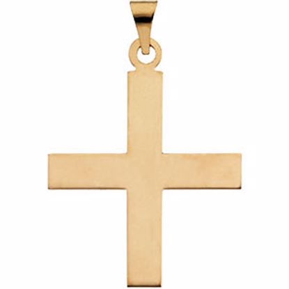 R16090:130426:P 14kt Yellow 27.5x25mm Greek Cross Pendant
