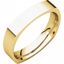 SQR7:133083:P 14kt Yellow 4mm Square Comfort Fit Band