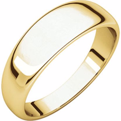 HRT5:146198:P 10kt Yellow 6mm Half Round Tapered Band