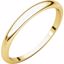 HRT5:146194:P 10kt Yellow 2.5mm Half Round Tapered Band
