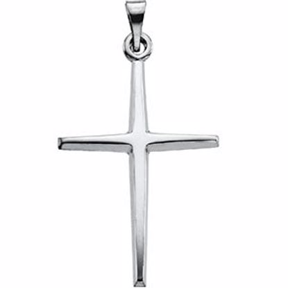 R16134:164204:P Platinum 32.5x18mm Cross Pendant