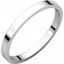 F12:166212:P 14kt White 2mm Flat Band