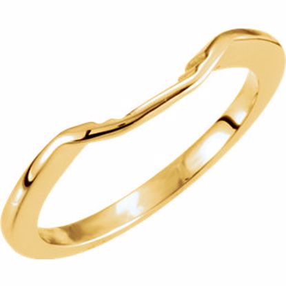 12724:204636:P 14kt Yellow Band for 8mm Engagement Ring