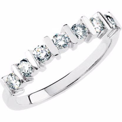 60231:207125:P Platinum 1/2 CTW Diamond Anniversary Band