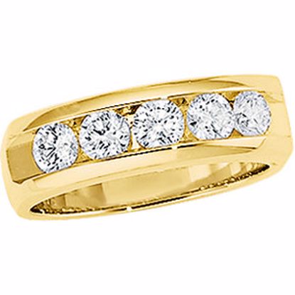 60141:207343:P Men's 5-Stone Diamond Ring