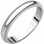 MG11.5:217521:P Platinum 3mm Milgrain Band