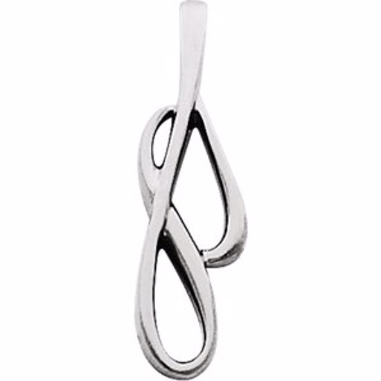 80711:229715:P Platinum Freeform Pendant