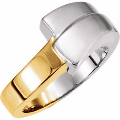 50279:265931:P 18kt White & Yellow Fashion Ring
