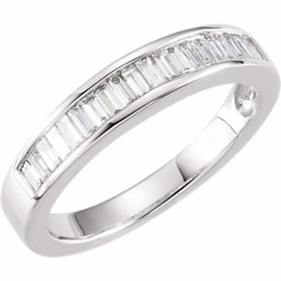 62184:268719:P Platinum 1/2 CTW Diamond Anniversary Band Size 6