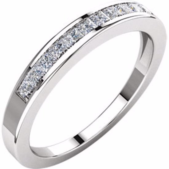 62178:268702:P Platinum 1/3 CTW Diamond Anniversary Band Size 6