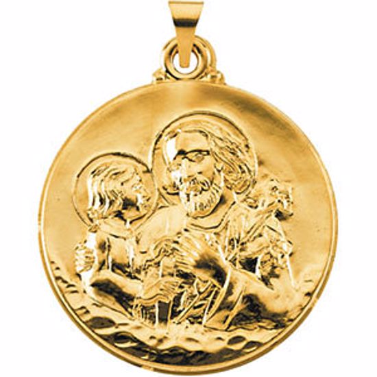 R41346:259703:P 14kt Yellow 29mm St. Joseph Medal