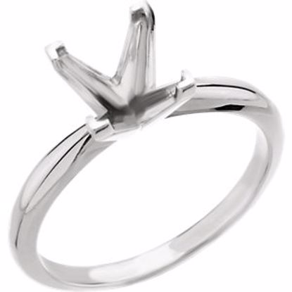 15720043:275183:P Platinum 10mm Princess/Square 4-Prong Solitaire Ring Mounting 