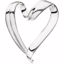 81987:277617:P 14kt White Heart Chain Slide