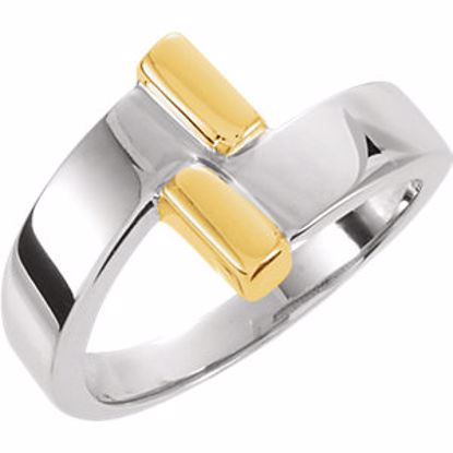 50257:270267:P 18kt Two-Tone Bypass Ring