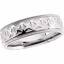 50470:287444:P 14kt White 7.25mm Design Band Size 10 