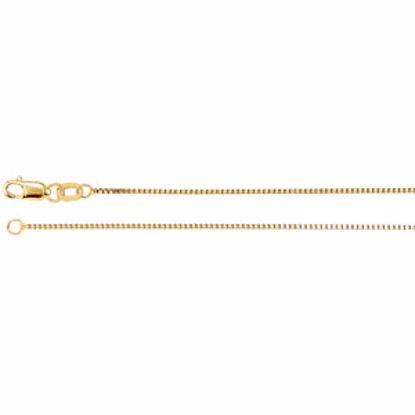 CH619:288081:P 14kt Yellow .75mm Box 18" Chain