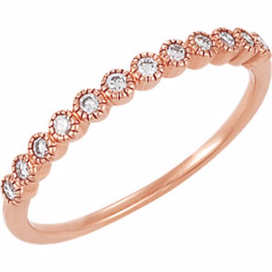 63008:291940:P 14kt Rose 1/6 CTW Diamond Anniversary Band