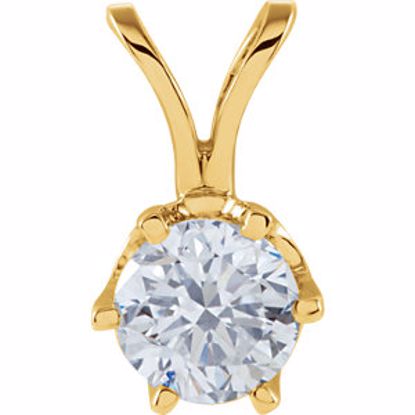 63419:290997:P Diamond Solitaire Pendant