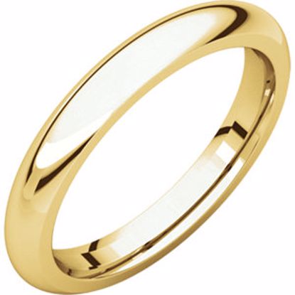 IR8:50957:P 10kt Yellow 3mm Comfort Fit Band