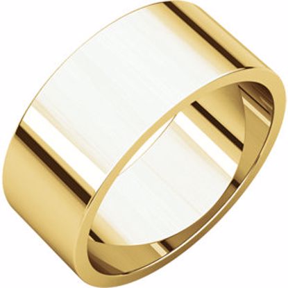 F12:114655:P 10kt Yellow 8mm Flat Band