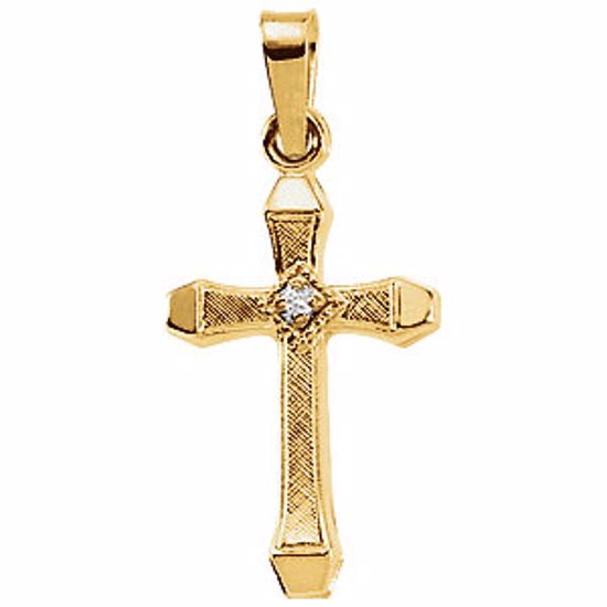 R16182:67295:P Hollow Cross Pendant