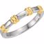 5771:117993:P 14kt White & 14kt Yellow 5mm Ladies Duo Design Band