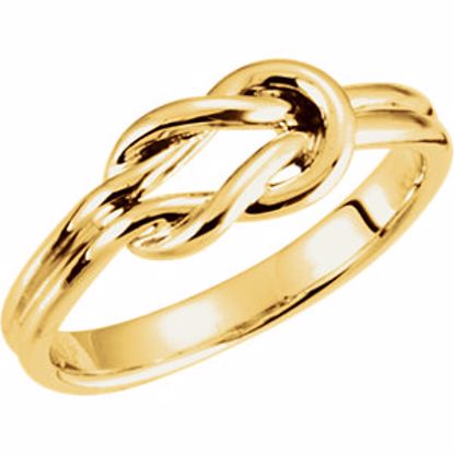 5832:133391:P 18kt Yellow Knot Design Ring