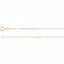 CH123:120468:P 14kt Yellow 1mm Diamond Cut Cable 7" Chain