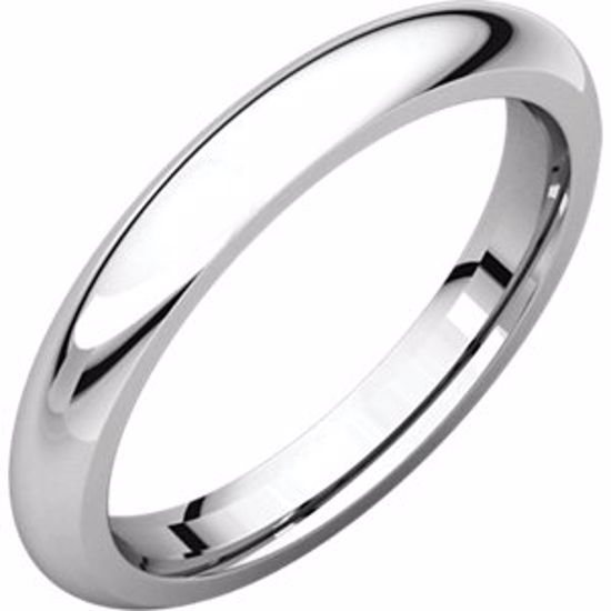 IR8.5:140156:P Platinum 3mm Comfort Fit Band