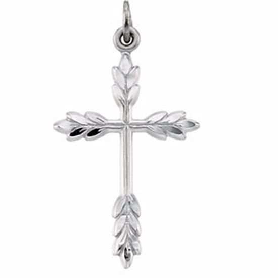 R16270:104167:P Sterling Silver 26x18mm Fancy Cross Pendant