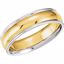 5976:141997:P 14kt Yellow & White 6mm Comfort-Fit Band Size 6