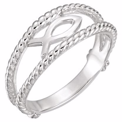 R7020:144393:P Ichthus (Fish) Chastity Ring