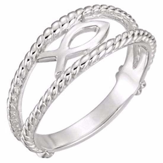 R7020:144393:P Ichthus (Fish) Chastity Ring