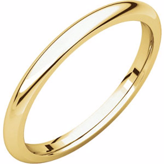 IR10:143676:P 10kt Yellow 2mm Comfort Fit Band