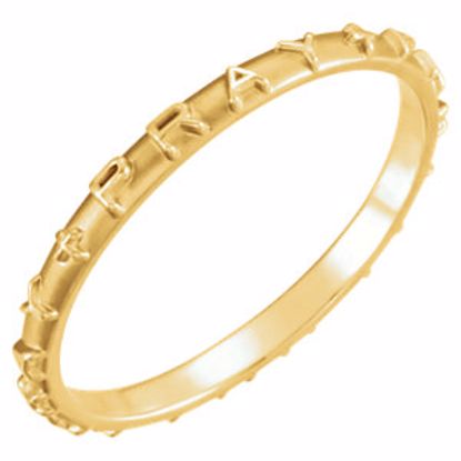 R16620:130113:P 14kt Yellow Pray Ring Size 5