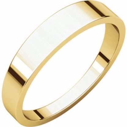 FT11.5:146816:P 10kt Yellow 4mm Flat Tapered Band