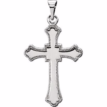 R16197:164280:P Platinum 21x15mm Cross Pendant