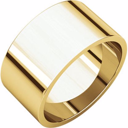 F12.5:166300:P 10kt Yellow 10mm Flat Band